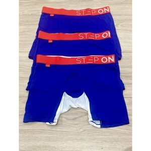 Step One Boxer Briefs Large Bamboo Organic NWOT Lot of 3 Red Blue